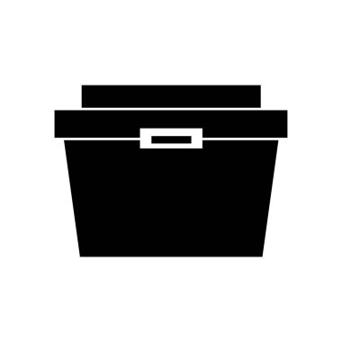 Çöp kutusu simgesi. Web için çöp kutusu vektör simgelerinin basit illüstrasyonu