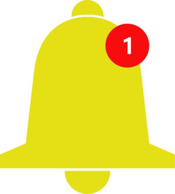 Zil ikonu. Basit resimleme