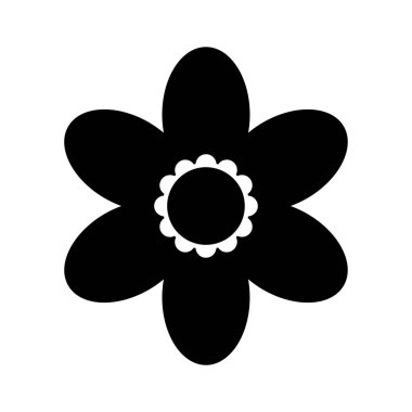 çiçek simgesi vektör illüstrasyonu