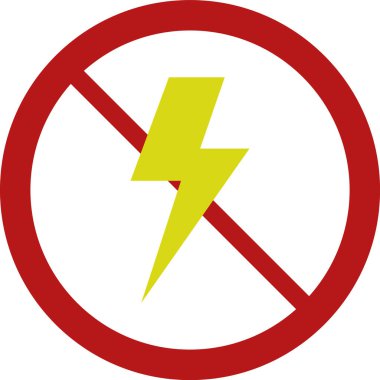 Sürgü işareti yok. vektör illüstrasyonu