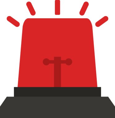 Kırmızı çan simgesinin vektör çizimi