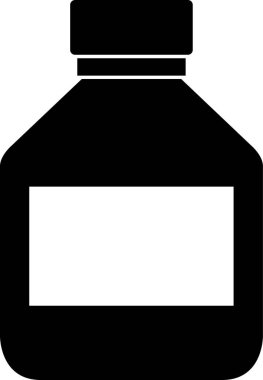 Şişe. Web simgesi basit illüstrasyon