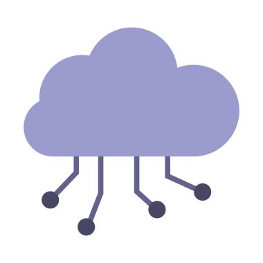 cloud computing. web icon simple design