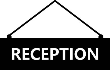 Resepsiyon ikonu. vektör illüstrasyonu