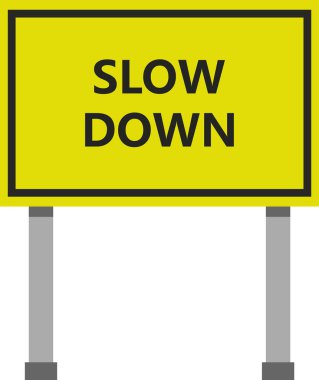 Beyaz arkaplanda trafik işareti