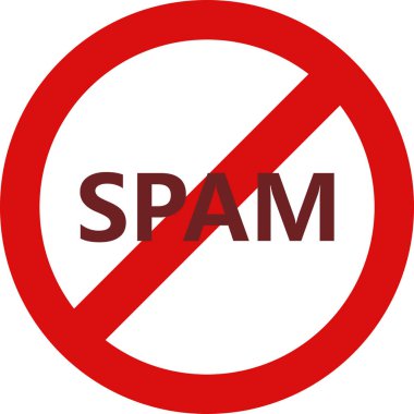 Çöp posta vektörü düz renk çemberi