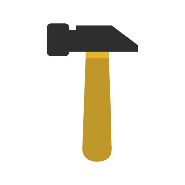 kürek aracı yapı aracı ikon vektör illüstrasyon tasarımı