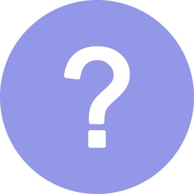 Faq simgesi, vektör illüstrasyonu beyaz arkaplanda izole edildi