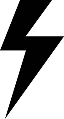 Şimşek simgesi vektör illüstrasyon tasarımı