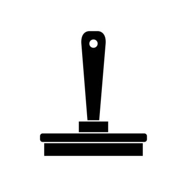 Siyah bir simgenin vektör illüstrasyonu