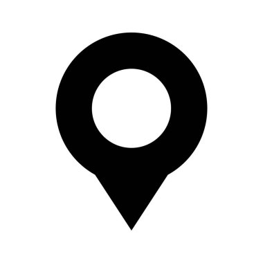 pin konumu vektör düz simge