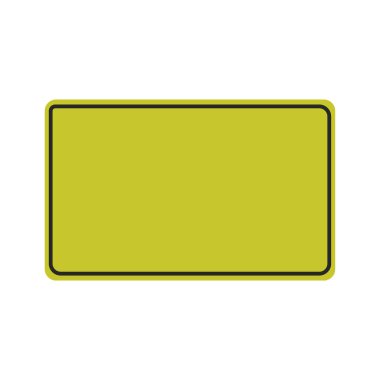 boş sarı etiket simgesi izole edilmiş vektör çizimi