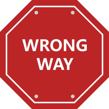 Botswana yolunda kullanılan yol tabelası. Doğru yol..