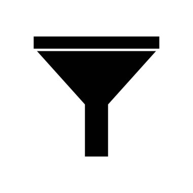 Bir camın siyah simgesinin vektör çizimi