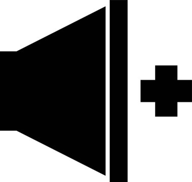 Konuşmacı. Web simgesi basit illüstrasyon