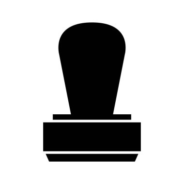 vektör siyah pul simgesi. Pul simgesinin vektör çizimi. beyaz arkaplanda izole