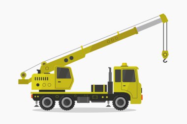 İnşaat vinç simgesi, karikatür tarzı