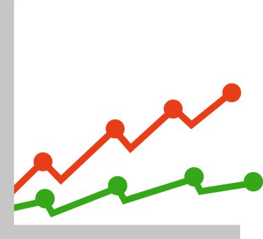 Grafiğin vektör illüstrasyonu