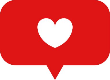 kalp düz vektör simgesi