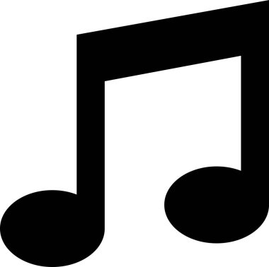 ses müzik simgesi ana hat biçiminde