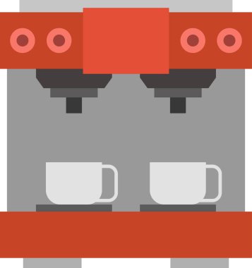 Robot simgesi, düz vektör çizimi