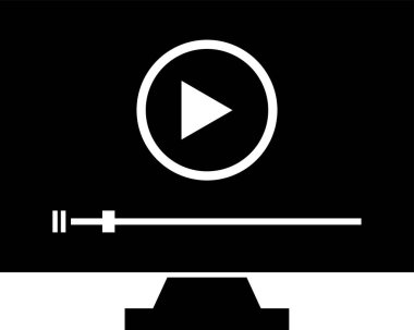 video oynatıcı vektör simgesi