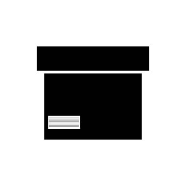 Tek bir L harfinin vektör çizimi. beyaz arkaplanda siyah işareti