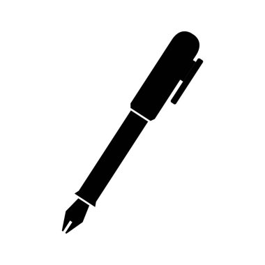 Kalem simgesi. Vektör çizimi. düz dizayn