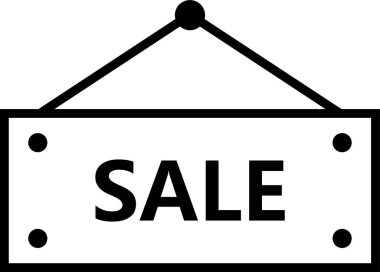 Taslak biçiminde indirimli etiket simgesi.