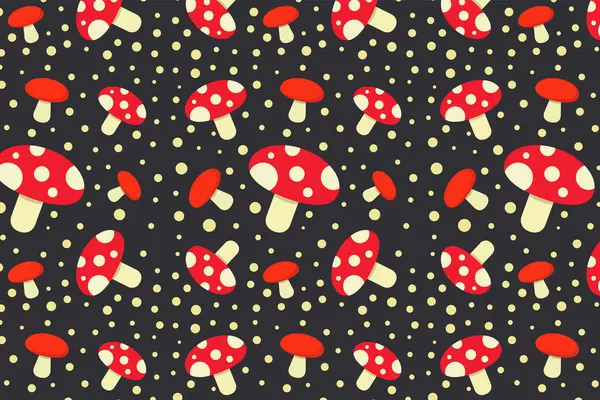 Mantarlı kusursuz desen