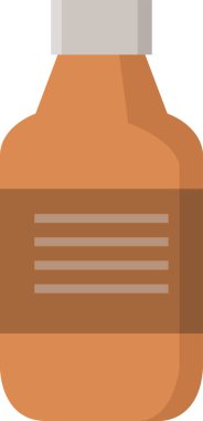 Kahve içme ikonu düz stil.