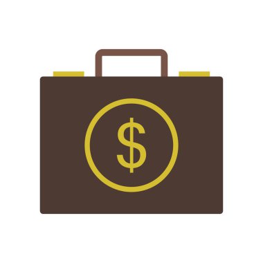 Parayla izole edilmiş simge tasarımı, vektör illüstrasyon grafiği