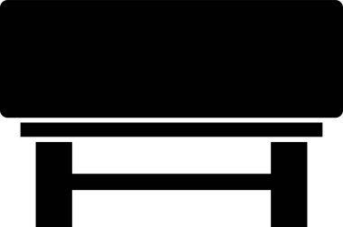 Mobilya mobilya simgesi katı stil