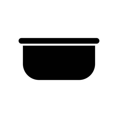 pot düz ikon vektör çizimi