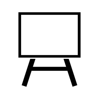 tablo ve sandalye simgesi, vektör illüstrasyonu