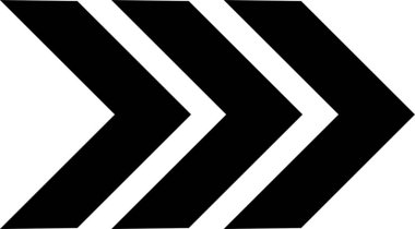 Yol işaretinin siyah beyaz ikonunun vektör çizimi