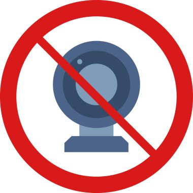 Yasak işaret. vektör illüstrasyonu