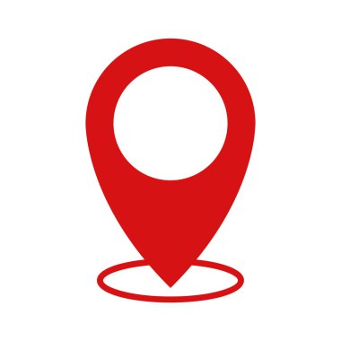 Şeffaf bir arkaplanda konum vektör illüstrasyonu. Birinci kalite semboller. Konsept ve grafik tasarımı için simgeler.