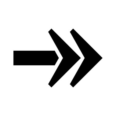 ok simgesi vektör illüstrasyonu.