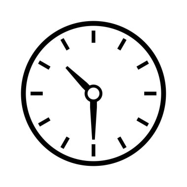 saat düz vektör simgesi