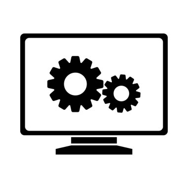 vektör çizimi olarak bilgisayar ve teçhizat