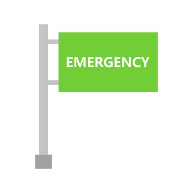 acil vektör simgesi modern basit illüstrasyon