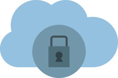 bulut güvenlik simgesini kilitle