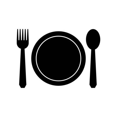 tabak ve çatal simgesi.