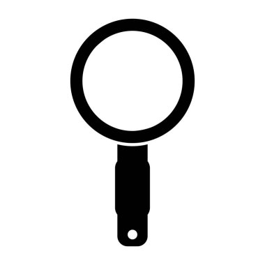 Büyüteç simgesi, vektör illüstrasyonu