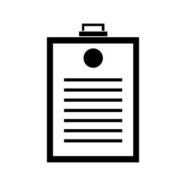 belge simgesi vektör illüstrasyonu