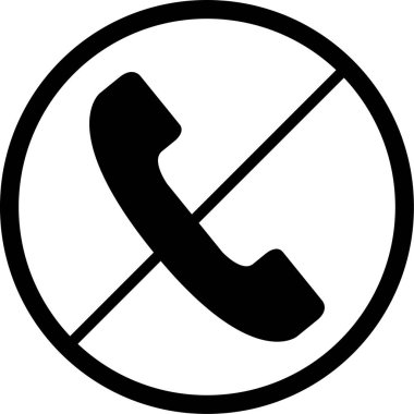 Telefon simgesi vektör illüstrasyonu