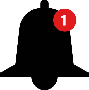 Çan simgesi vektör illüstrasyonu