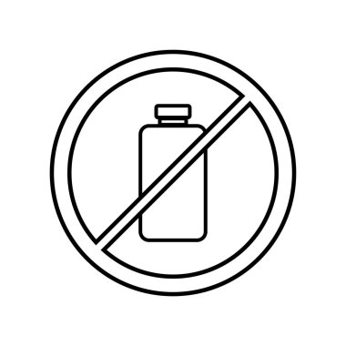 İçecek ikonu vektör illüstrasyonu yok