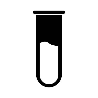 Test tübü simgesi, vektör illüstrasyonu